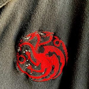 Official HBO Game of Thrones House Targaryen Polo Shirt
